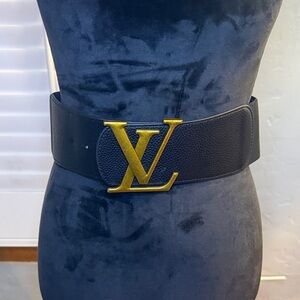 Luxury Black and Gold Belt